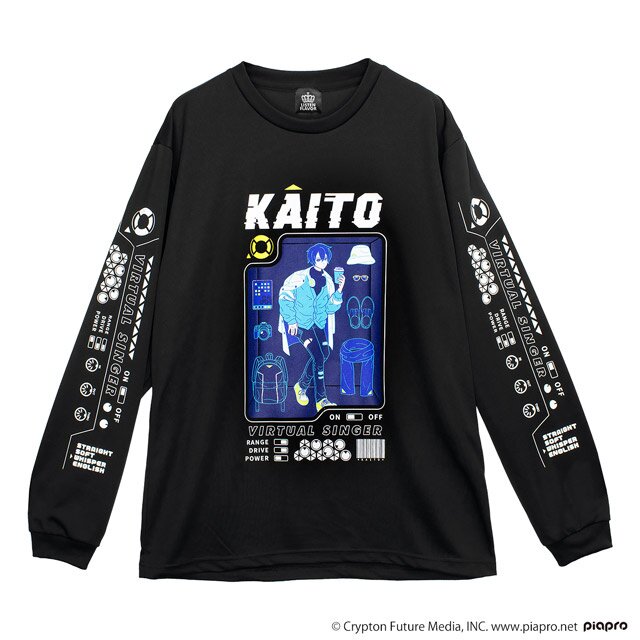 トップス kaito LISTEN FLAVOR Kaito Long Sleeve T-Shirt Black: Listen Flavor