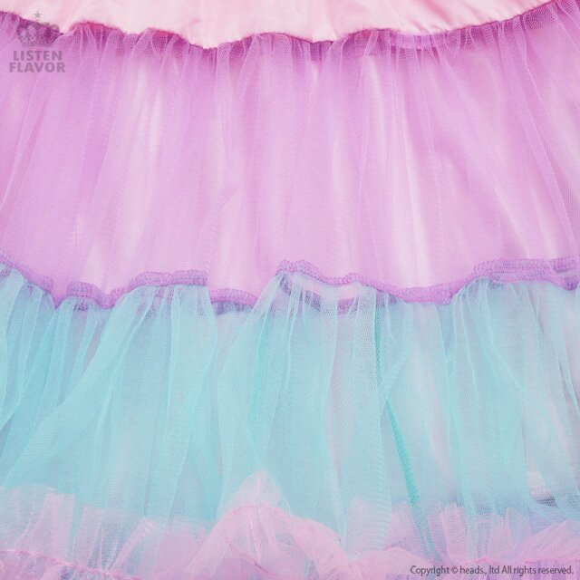 LISTEN FLAVOR Tulle Pannier Skirt w/ Ribbon - Tokyo Otaku