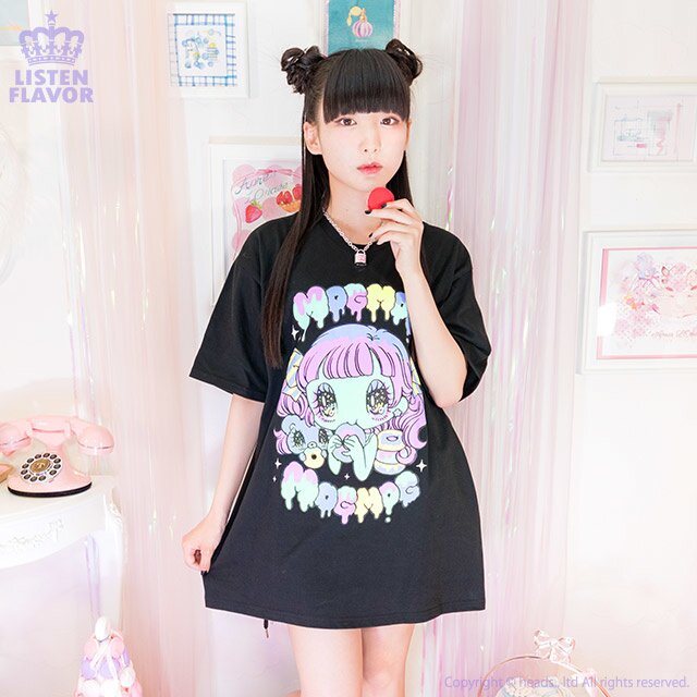 LISTEN FLAVOR x Yurie Sekiya MogMog Girl Collab T-Shirt LISTEN FLAVOR x Yurie Sekiya MogMog Girl Collab T-Shirt
