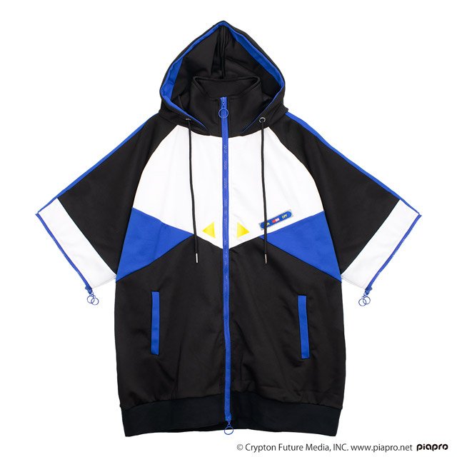 Listento★TenMari LISTEN FLAVOR Kaito 2-way Jersey Hoodie Black: Listen Flavor