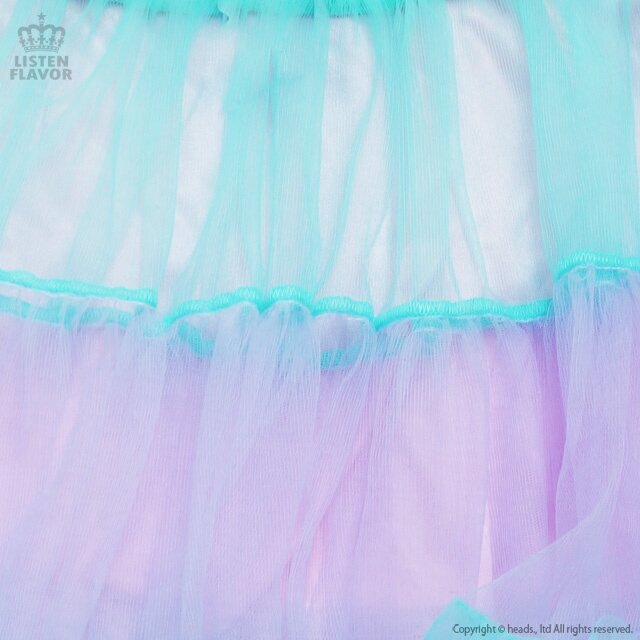LISTEN FLAVOR Lace-up Tulle Frill Skirt - Tokyo Otaku Mode (TOM)