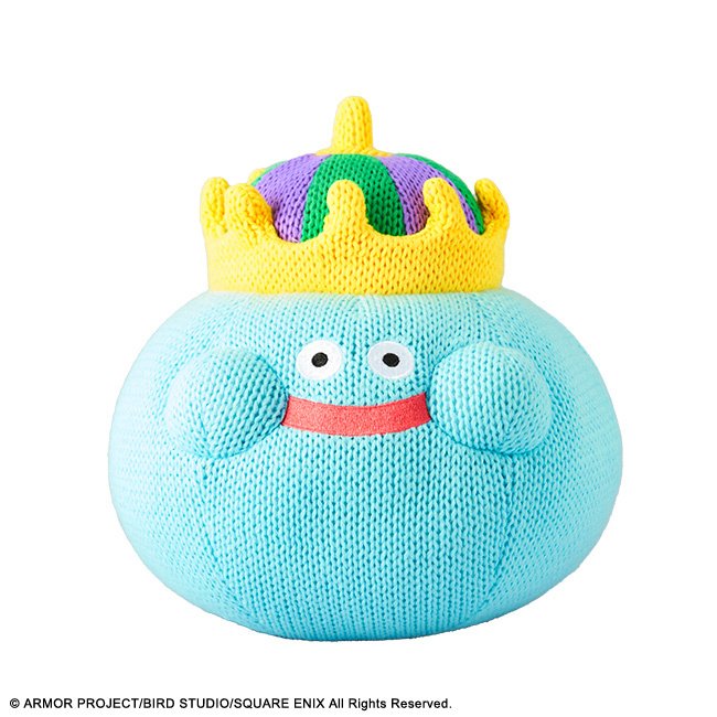 Dragon Quest Smile Slime King Slime Knitted Plushie (Re-run