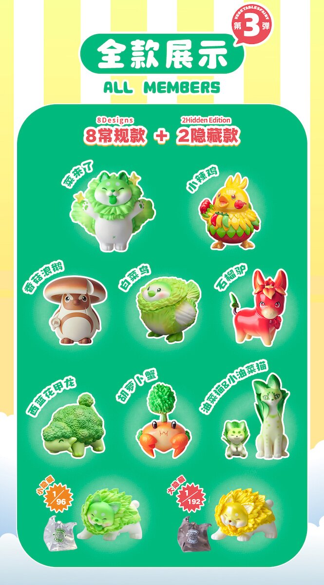 Vegetable Fairy Series Trading Figure Vol. 3 Box Set: Dodowo