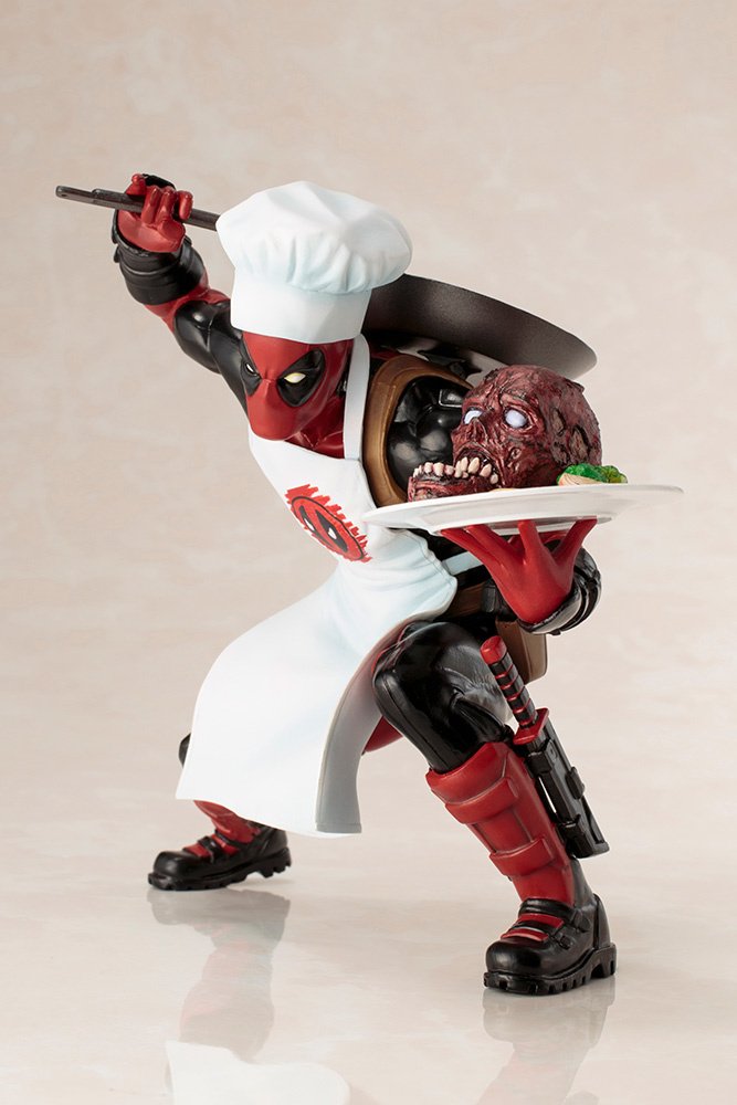【値下げ中】ARTFX+ クッキング デッドプール 1/10 ArtFX+ Marvel Cooking Deadpool Figure: KOTOBUKIYA - Tokyo Otaku