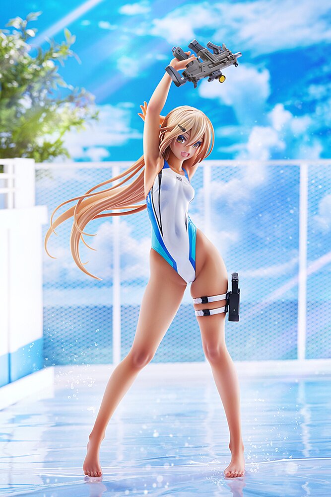 Arms Note Kouhai-chan of the Swim Team: Blue Line Swimsuit Ver. 1