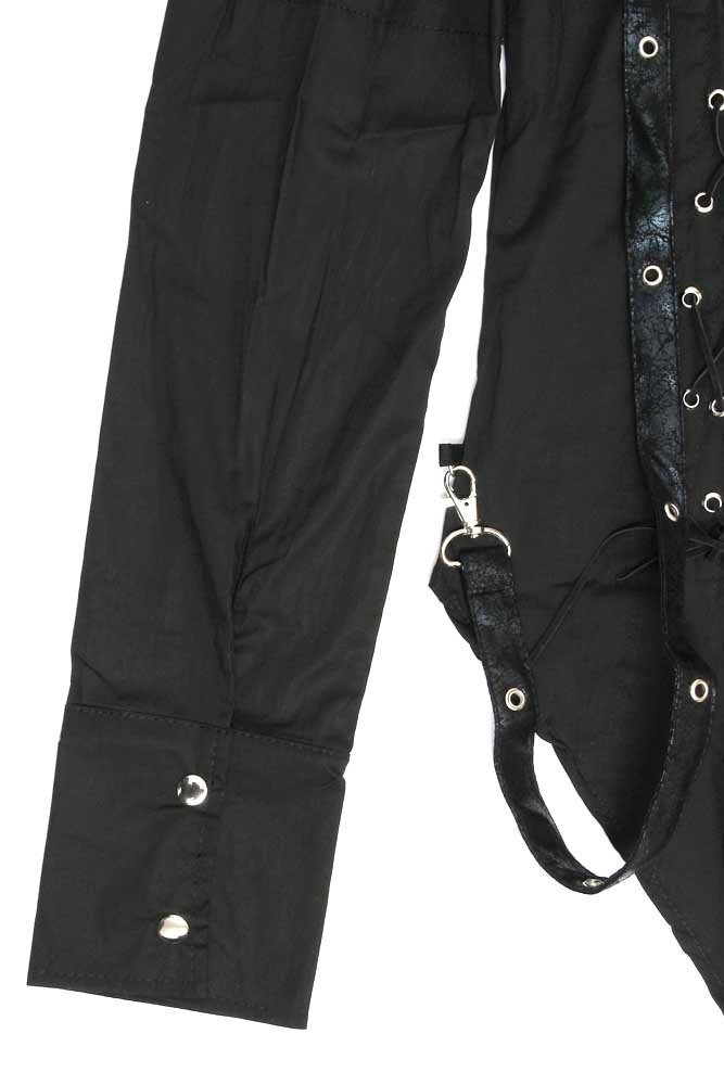 トップス ACDCRAG Lace-Up Asymmetrical Shirt ACDC RAG Asymmetrical Shirt: ACDC RAG - Tokyo Otaku Mode (TOM)