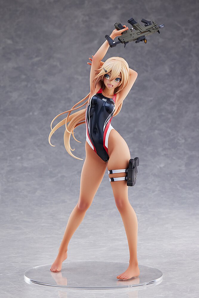 ARMSNOTE Kouhai-chan フィギュア Arms Note Kouhai-chan of the Swim Team: Blue Line Swimsuit