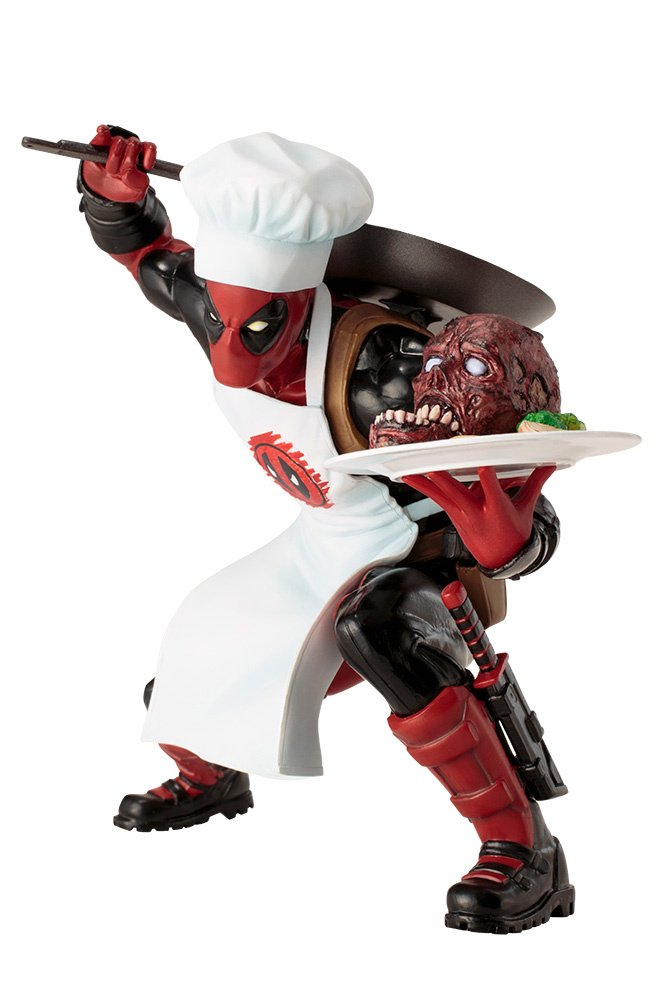 【値下げ中】ARTFX+ クッキング デッドプール 1/10 ArtFX+ Marvel Cooking Deadpool Figure: KOTOBUKIYA - Tokyo Otaku
