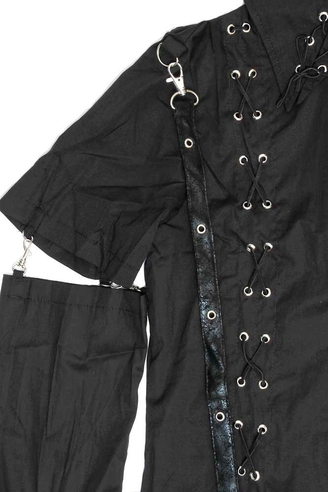 トップス ACDCRAG Lace-Up Asymmetrical Shirt ACDC RAG Asymmetrical Shirt: ACDC RAG - Tokyo Otaku Mode (TOM)