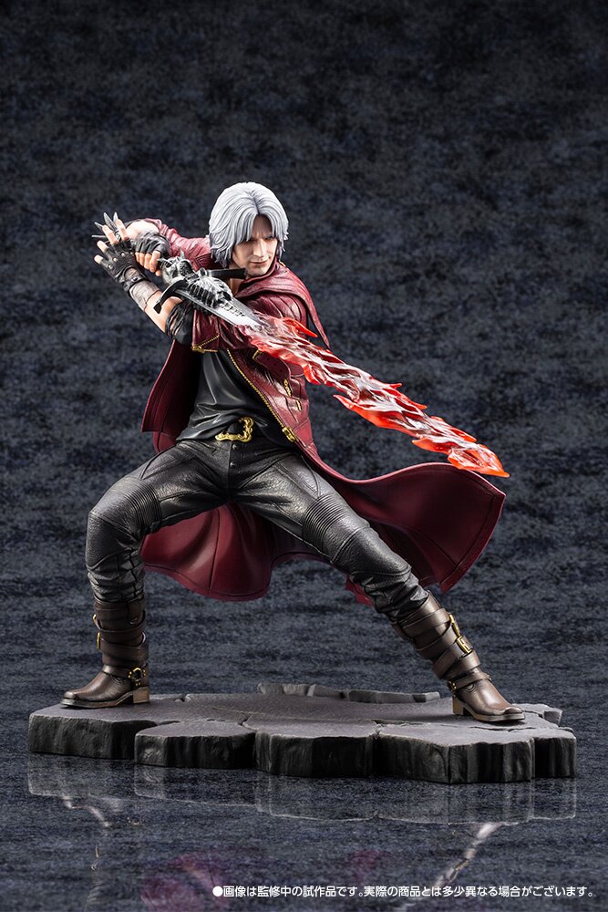 Kotobukiya ARTFX Devil May Cry 4 Nero Painted PVC Figure USED very