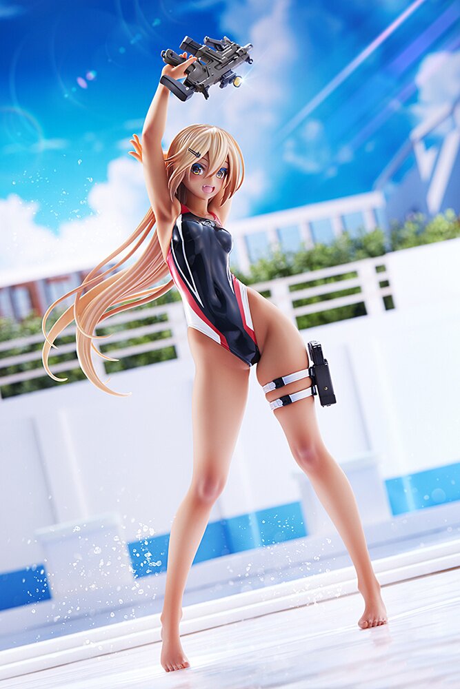 Arms Note Kouhai-chan of the Swim Team: Red Line Swimsuit