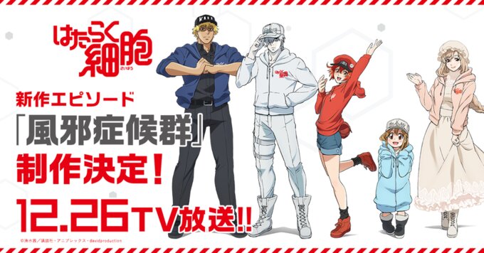 Cells at Work! to Air New Episode on Dec. 27!, Anime News