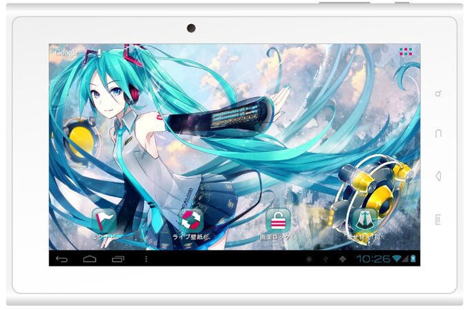 HATSUNE MIKU タブレットナビ Take a Drive with Hatsune Miku! Adorable Navigation Tablet to