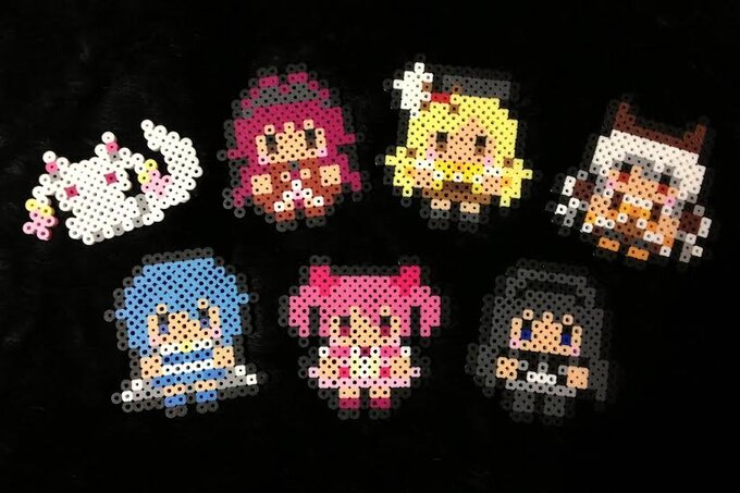 Anime Mini Perler Beads Completed Grades 512  Fayetteville Public  Library