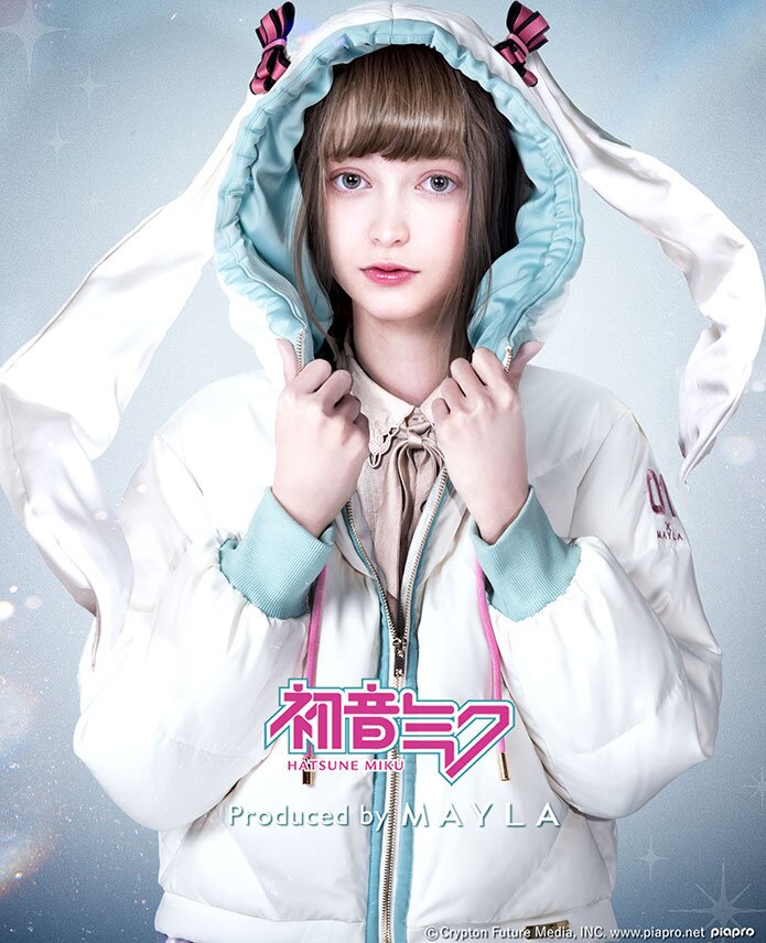 MAYLA Hatsune Miku Iconique Down Jacket White Tokyo Otaku Mode (TOM)