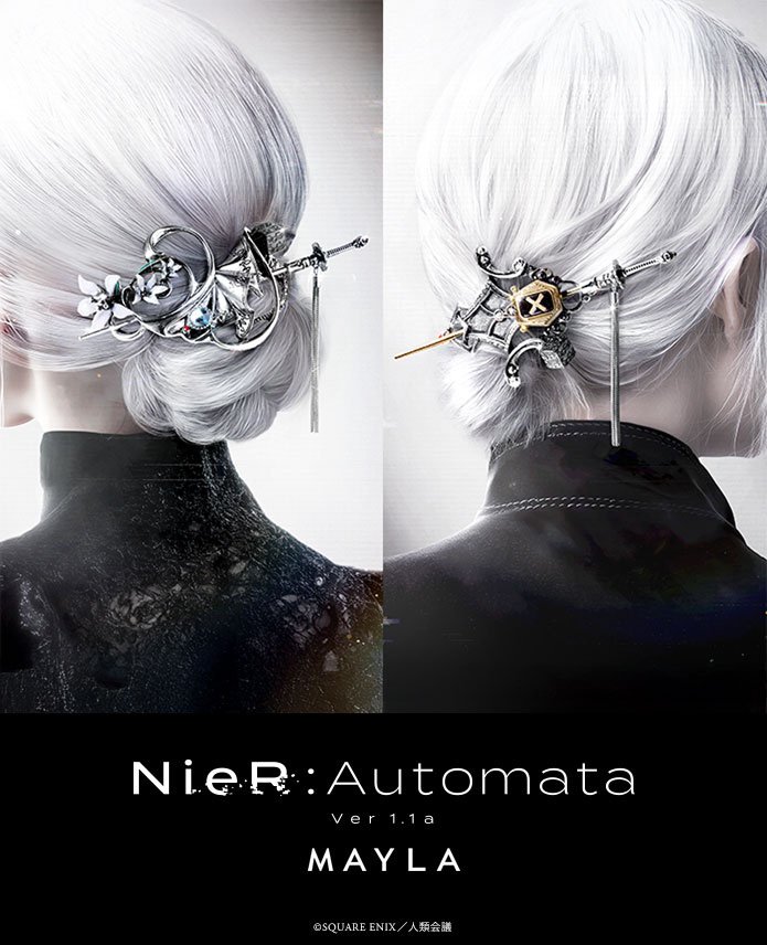 MAYLA NieR:Automata Ver1.1a Iconique Hair Objet Majeste + Kanzashi