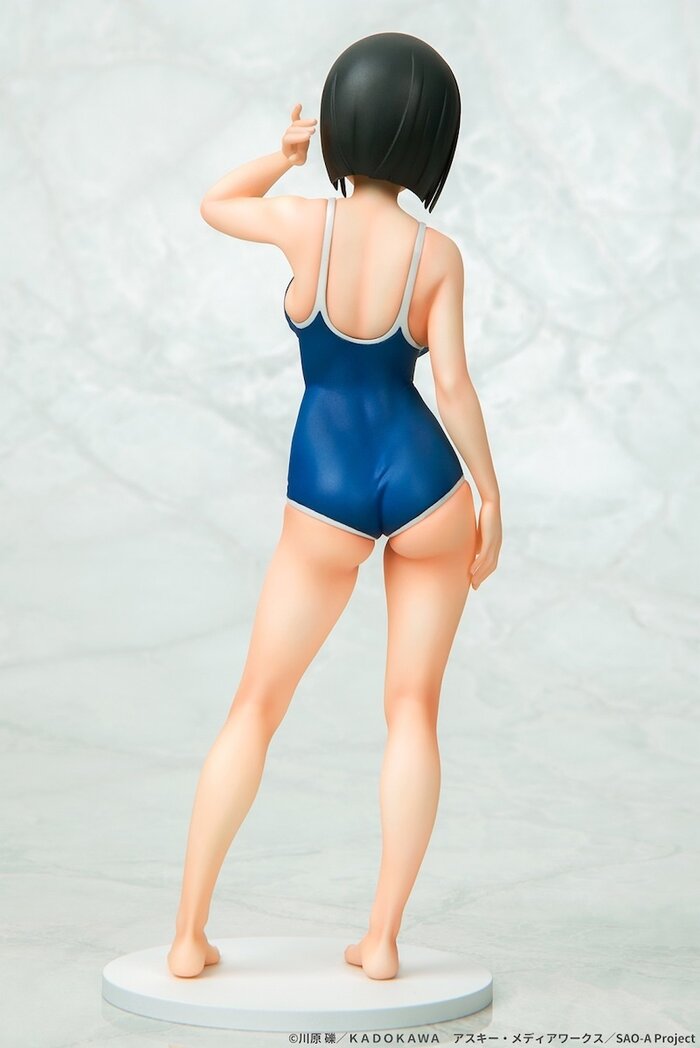 suguha kirigaya navy swimsuit ver