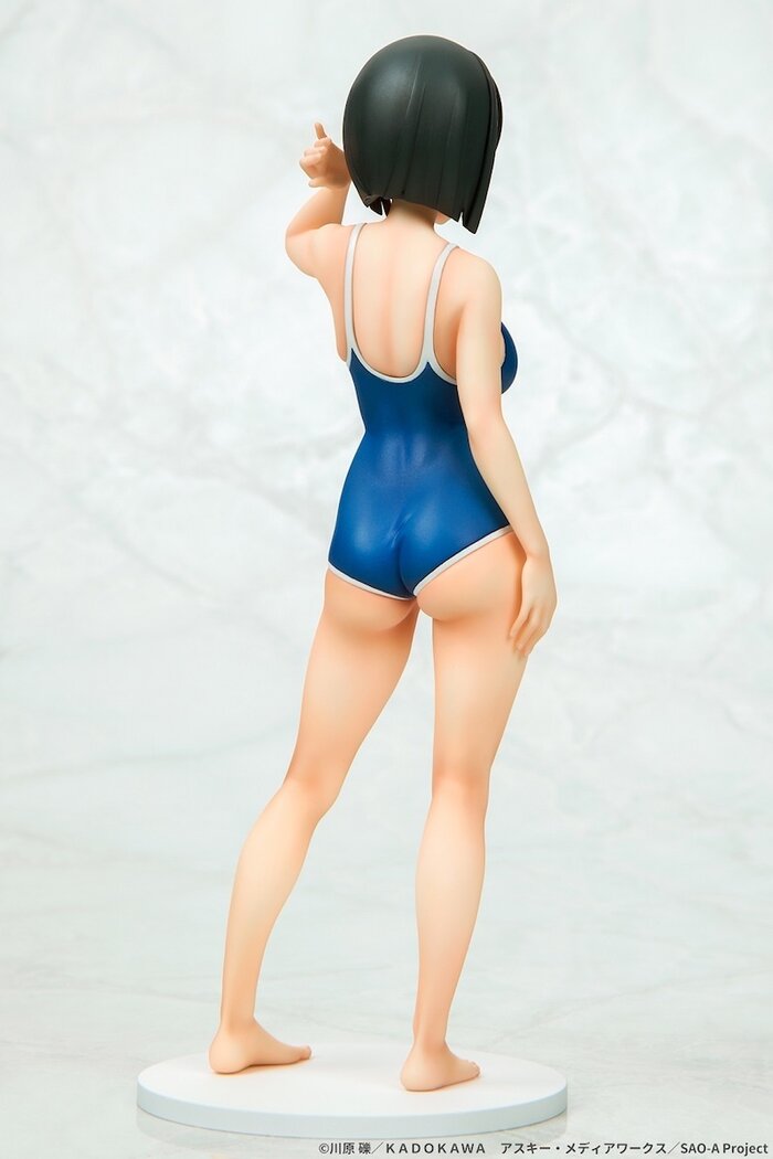 suguha kirigaya navy swimsuit ver