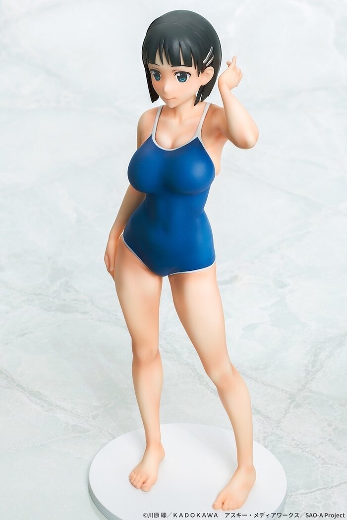 kirigaya suguha navy swimsuit ver