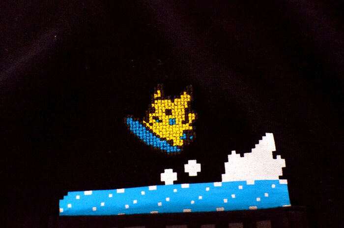 pikachu surfing shirt