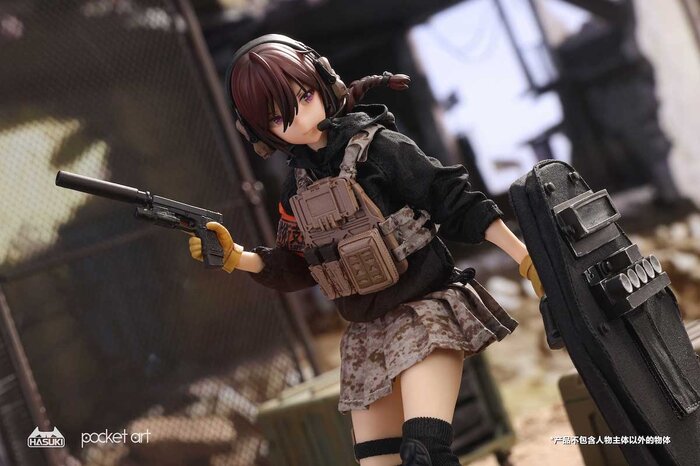 Hasuki Pocket Art Series PA004 Rei Uzuki 1/12 Scale Action Figure ...