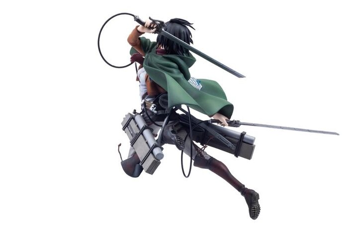 mikasa attack on titan statue