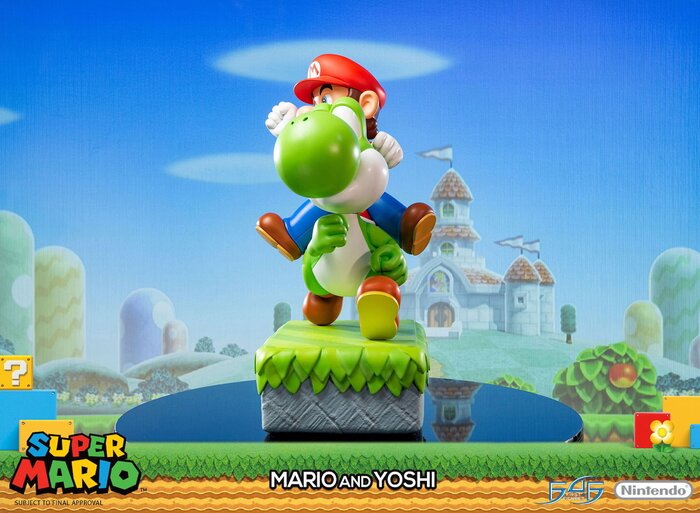 mario yoshi statue