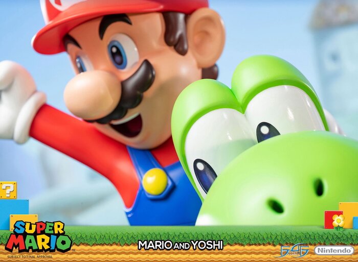 mario yoshi statue