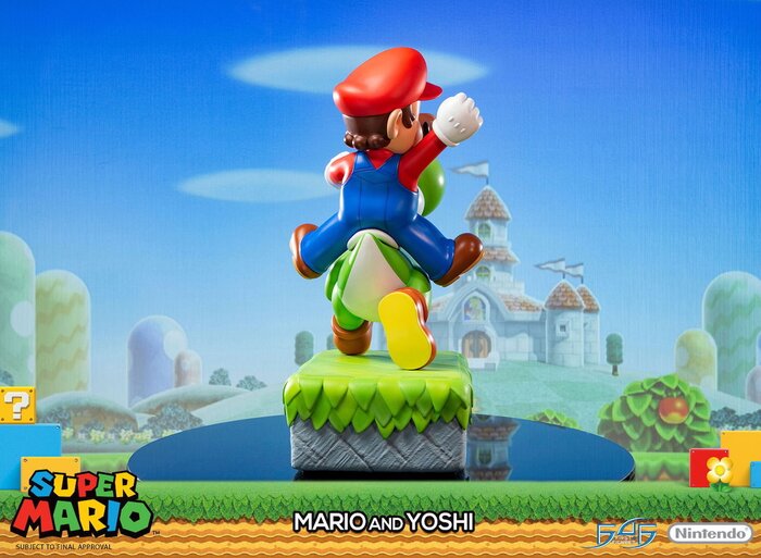 mario yoshi statue