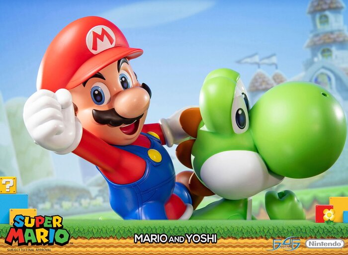 mario yoshi statue