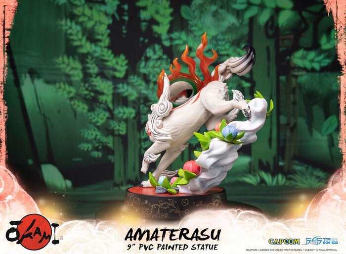 first 4 figures okami amaterasu collectible statue