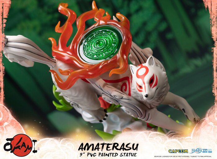 first 4 figures okami amaterasu collectible statue