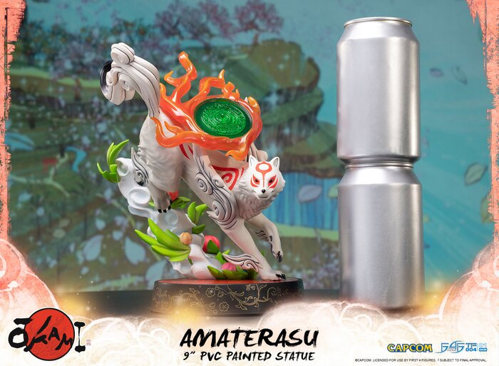 first 4 figures okami amaterasu collectible statue