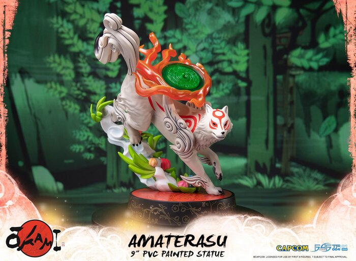 first 4 figures okami amaterasu statue