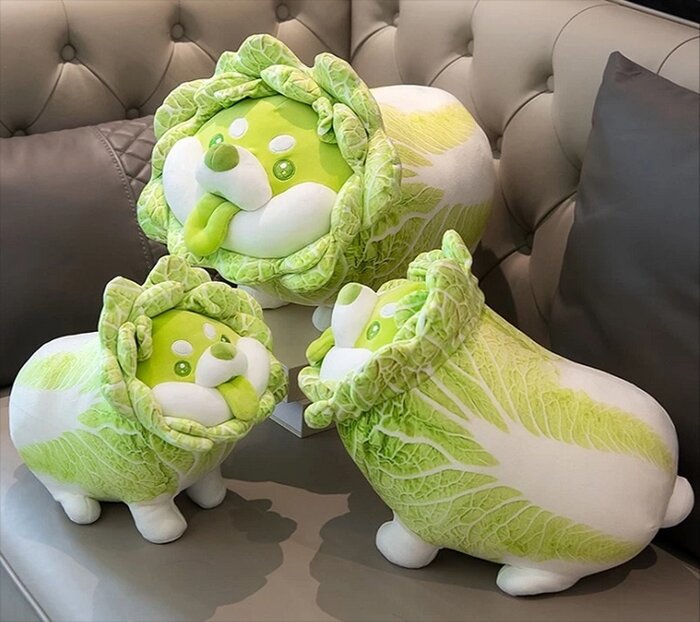 cabbage dog plush