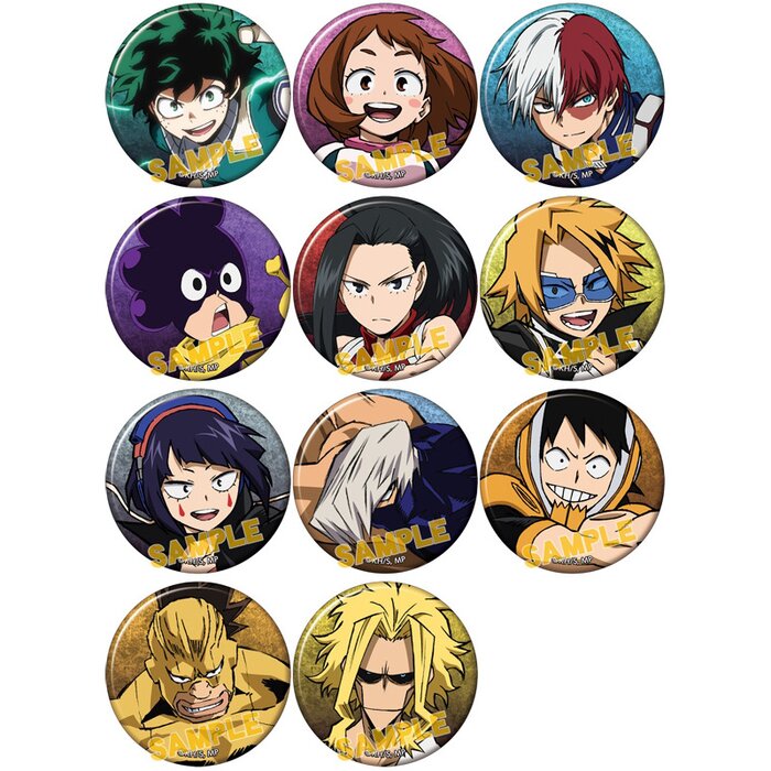 My Hero Academia Action Character Badge Collection Box Set Ver. A ...