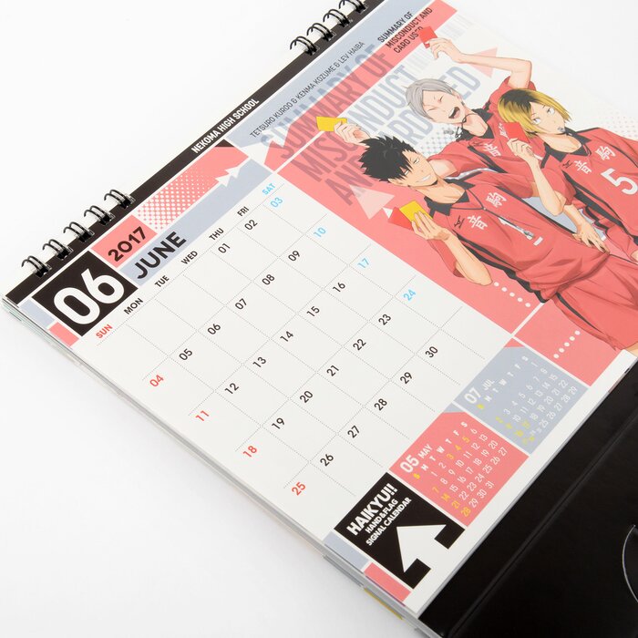 Haikyu 2017 Desktop Calendar Tokyo Otaku Mode TOM 