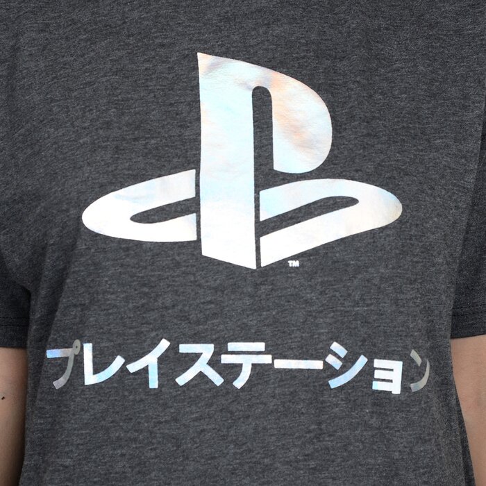 PlayStation Logo Foil Adult Crew T-Shirt - Tokyo Otaku Mode (TOM)