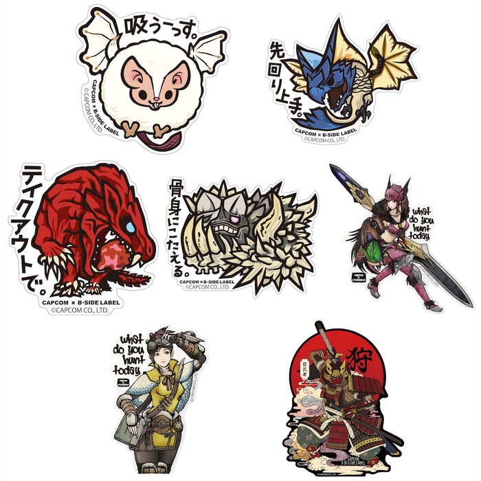 Capcom X B-Side Label Monster Hunter: World Stickers - Tokyo Otaku Mode ...