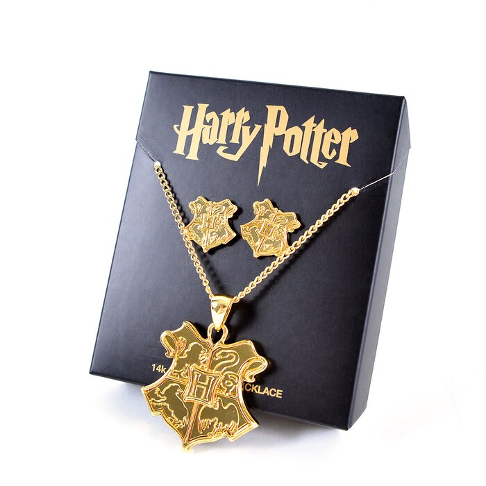 Harry Potter 14K GoldPlated Boxed Jewelry Set Bioworld Tokyo Otaku