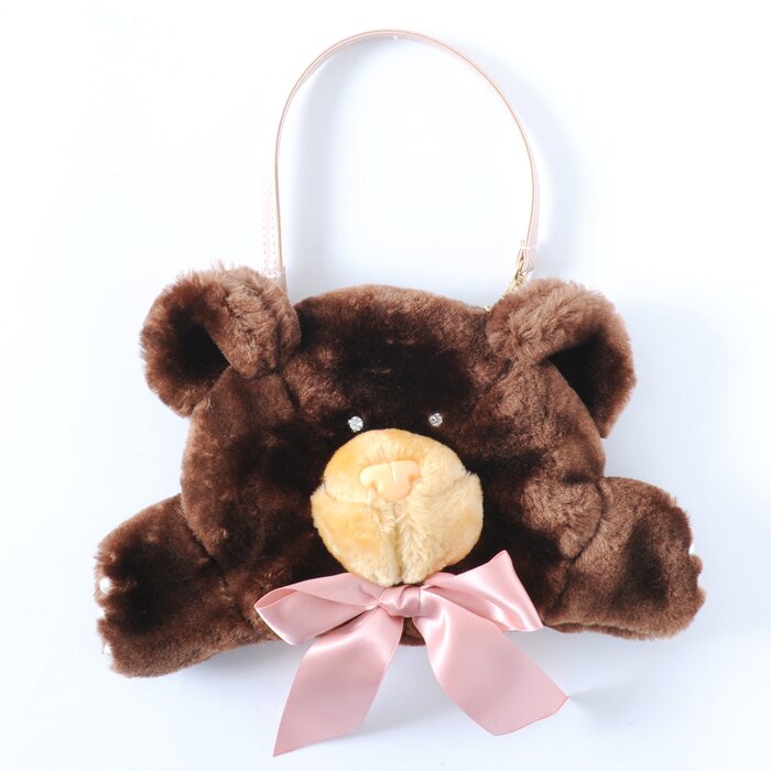 teddy bear with pouch