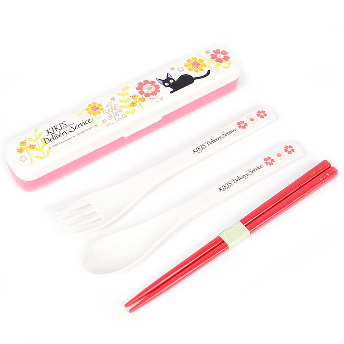 Kiki's Delivery Service Jiji & Flower 3in1 Utensil Set & Carrier