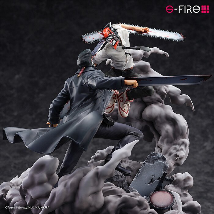 Chainsaw Man S-Fire Super Situation Figure Chainsaw Man vs. Samurai Sword