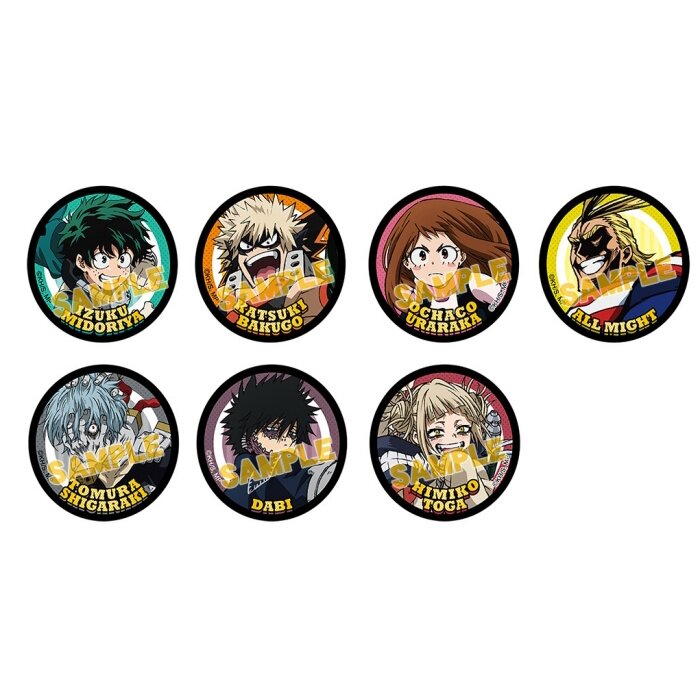 [My Hero Academia] Character Badge Collection Chibi Chara A (Set of 8)  (Anime Toy) - HobbySearch Anime Goods Store