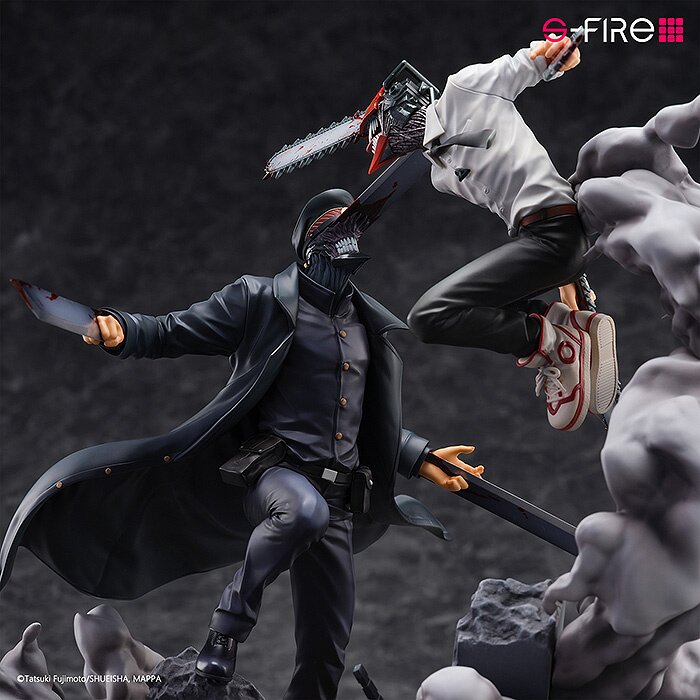 Chainsaw Man S-Fire Super Situation Figure Chainsaw Man vs. Samurai Sword