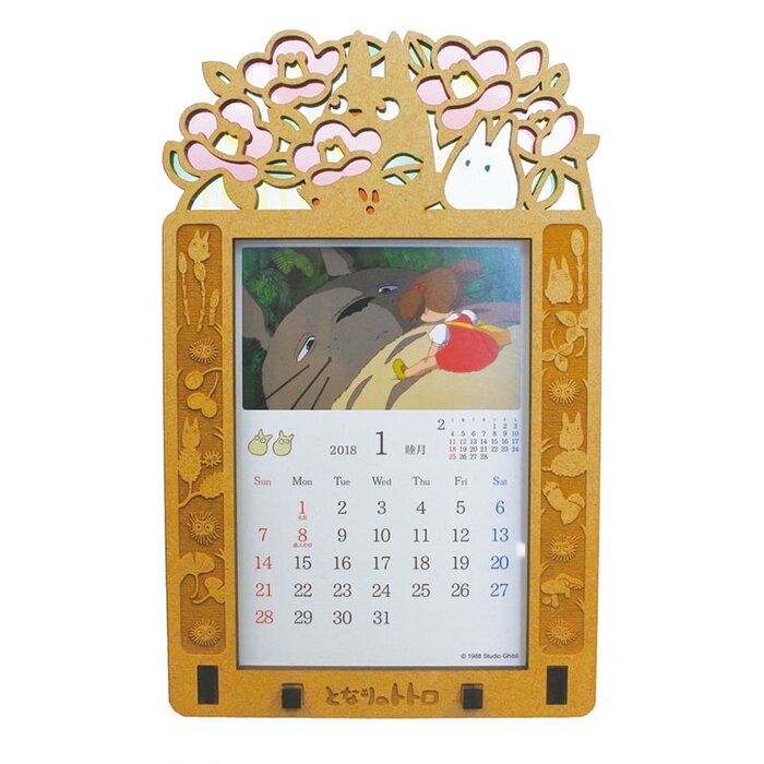 My Neighbor Totoro 2018 Stained Frame Calendar - Tokyo Otaku Mode (TOM)