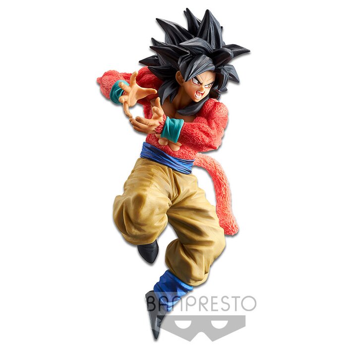 little buddy llc dragon ball gt super saiyan 4 goku x10 kamehameha 7.5 inch pvc figure