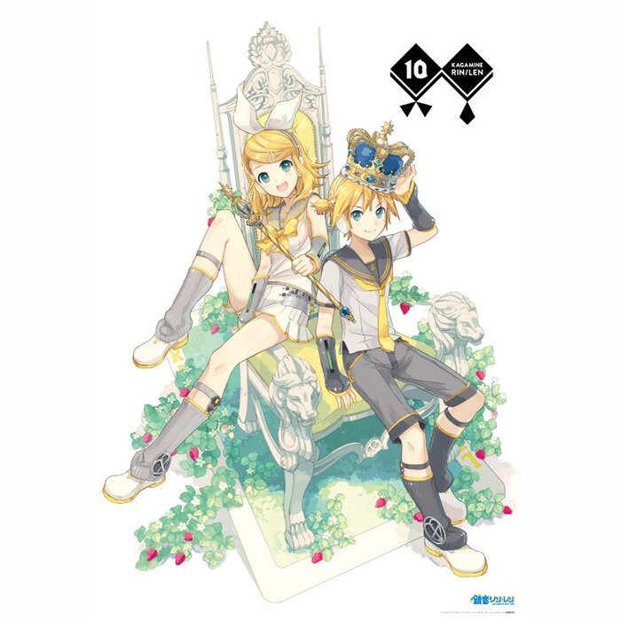 Kagamine Rin/Len 10th Anniversary B2 Tapestry: iXima - Tokyo Otaku Mode