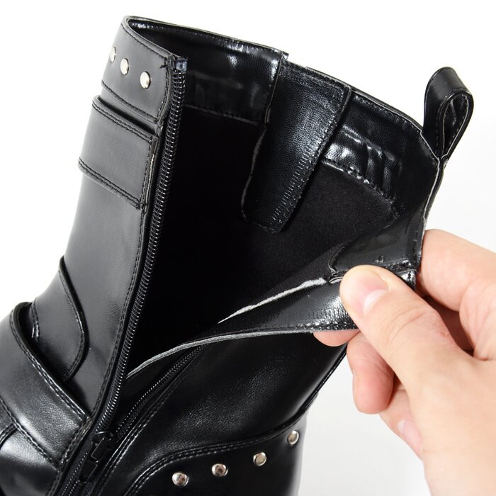 mid calf chunky boot