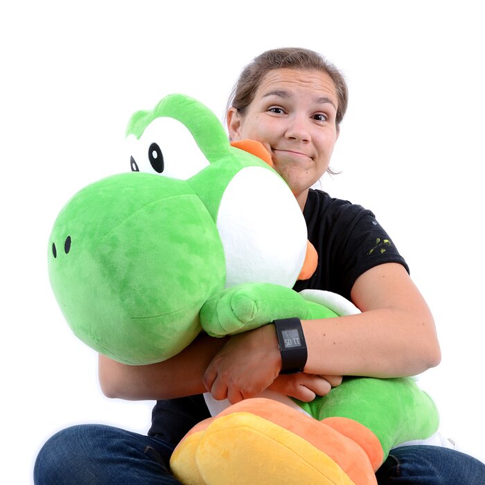 knitted yoshi plush